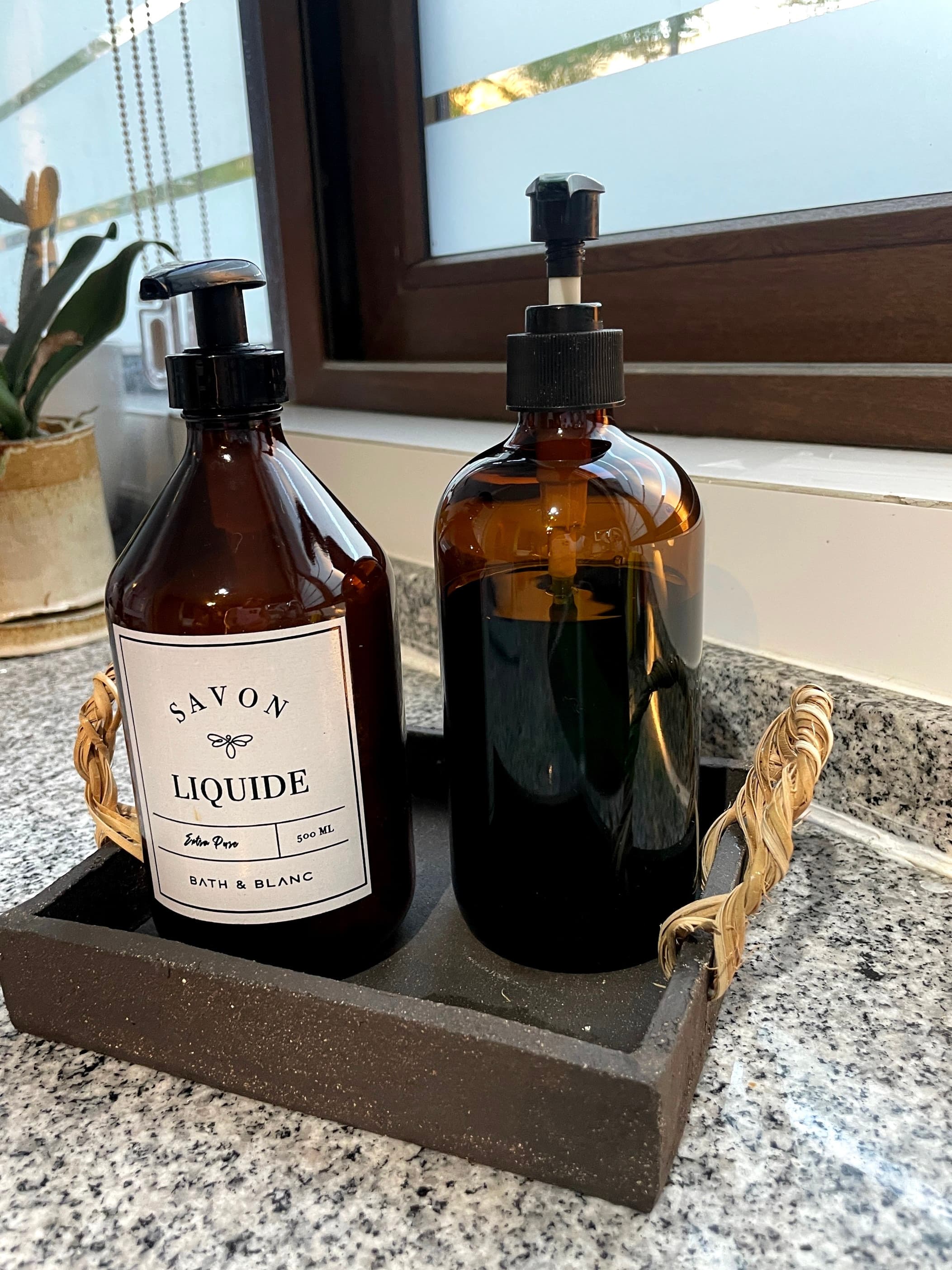 BANDEJA ARCILLA NEGRA & MIMBRE - 1